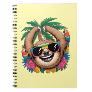 Carnet Kawaii Paresseux Tropical – Vibrations É estivales