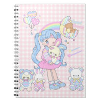 Kawii Rêves sucrés (Carnet à spiraux couleur paste