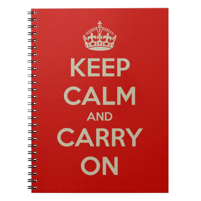 Carnet keep-calm-and-carry-on-10613 (Devant)