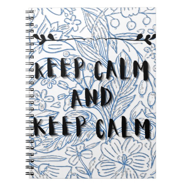 Carnet Keep calm and keep calm (Devant)