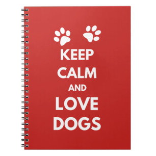 Carnet Keep calm and love dogs