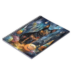 Carnet Kelpie australienne d'Halloween avec la peur Citro