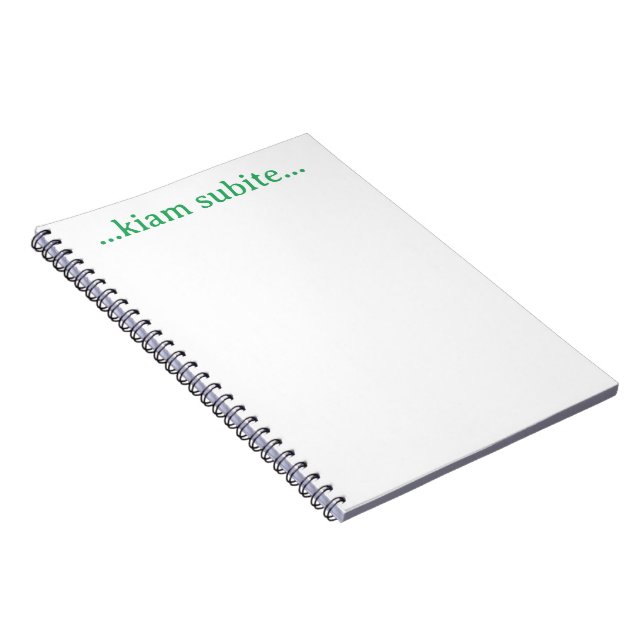 Carnet ...kiam subite... (Côté Droit)