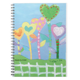 Carnet KidsArt for CHOC - Coeurs avec clôture de poche
