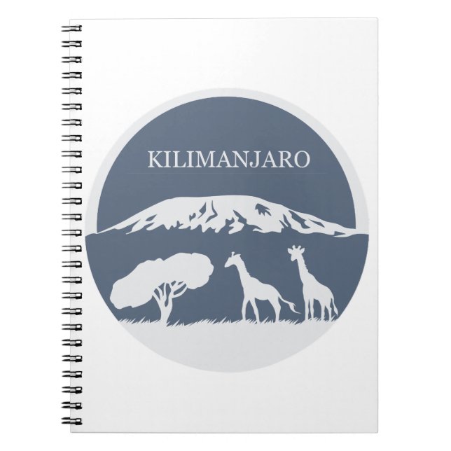 Carnet Kilimandjaro (bleu) (Devant)