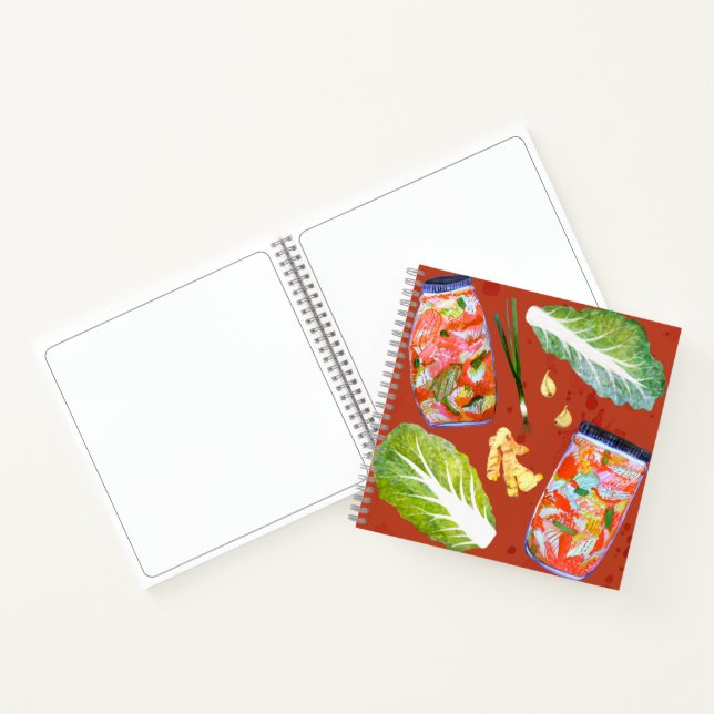 Carnet KIMCHI et ingrédients pimentés et amusants (Intérieur)