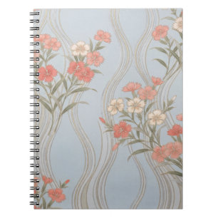 Carnet Kimono floral japonais Nadeshiko