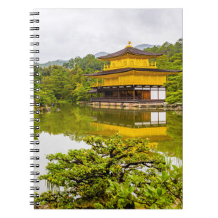 Carnet Kinkaku-ji Ou Pavillon D'Or Et Étang, Kyoto
