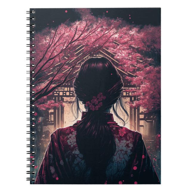 Carnet Kira Fleurs de cerisiers (Devant)