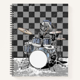 Carnet Kit de tambours pour tambour punk Rock Musique Dru