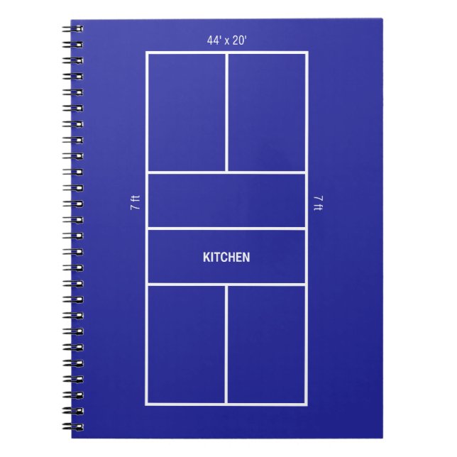 Carnet Kitchen Pickleball Court Diagram (Devant)
