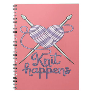 Carnet Knit Happy Amusant Tricot Yarn Lover Design