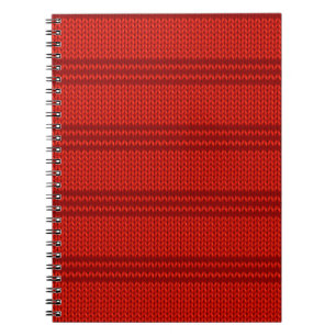 Carnet Knit rouge