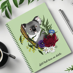 Carnet Koala Bear Green