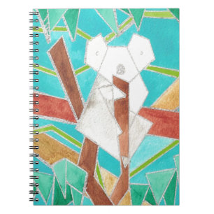 Carnet Koala dans l'arbre, Art abstrait original