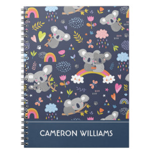 Carnet Koala Rainbow Love Motif