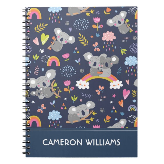 Carnet Koala Rainbow Love Motif (Devant)