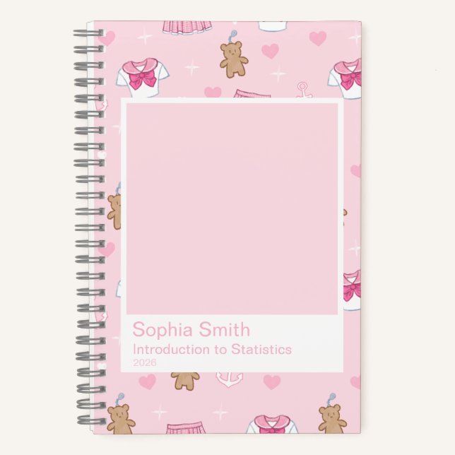 Carnet Kogal-Inspired Pink Hearts & Teddy Bear Keychains (Recto)