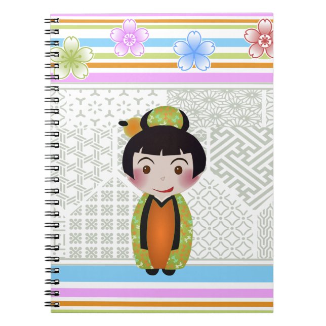 Carnet kokeshi noshi (Devant)