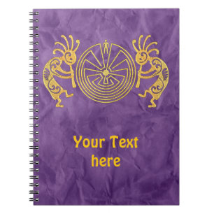 Carnet KOKOPELLI / L'HOMME DANS LE MAZE or + vos idées