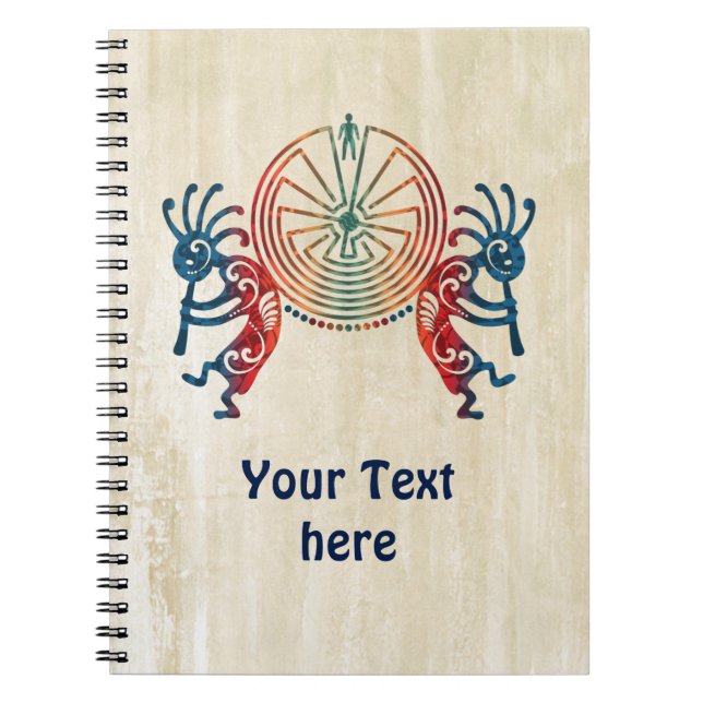 Carnet KOKOPELLI / L'HOMME DANS LE MAZE + vos idées (Devant)