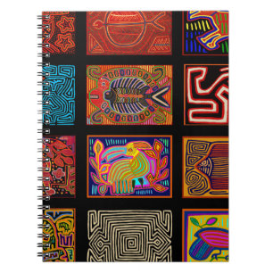 Carnet Kuna Indian Mola Collage