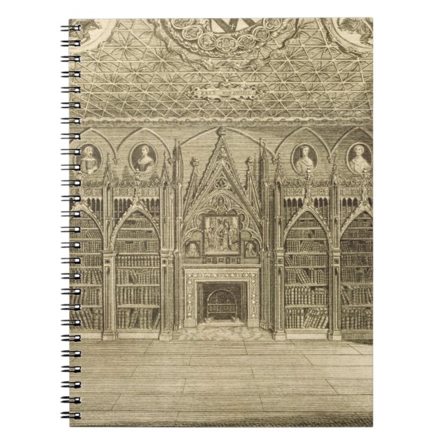 Carnet La bibliothèque, gravée par Godfrey, de (Devant)