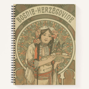 Carnet La Bosnie-Herzégovine par Alphonse Mucha (1900)
