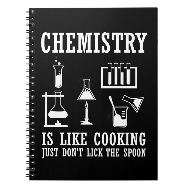 Carnet la chimie est comme la cuisine (Devant)