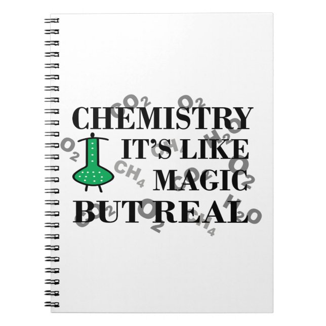 Carnet la chimie est comme la magie mais vraiment drôle d (Devant)
