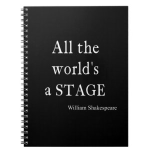Carnet La citation de Shakespeare tout le monde est des