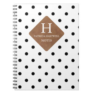 Carnet La correction en cuir de Faux sur le noir chic