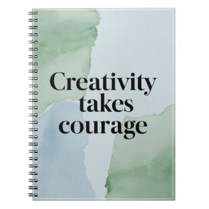 Carnet La créativité exige du courage