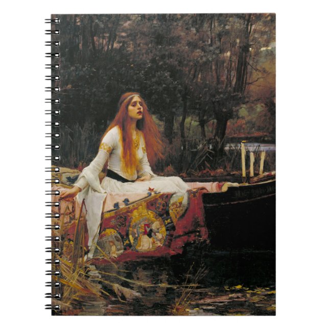 Carnet La Dame de Shalott 1888 John William Waterhouse (Devant)