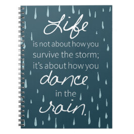 Carnet La danse de l'affirmation dans la pluie Citations 