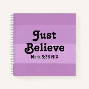 Carnet La Foi Chrétienne Juste Croire La Bible Verse Viol