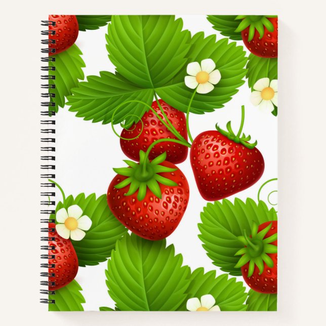 Carnet La fraise dans le jardin (Devant)