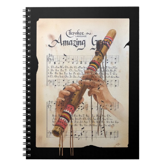 Carnet La grâce Extraordinaire dans la langue cherokee (Devant)