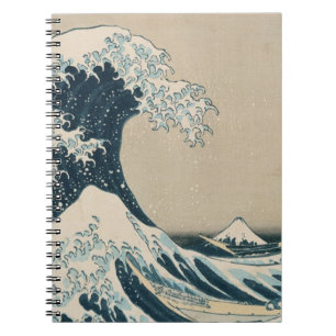 Carnet La grande vague de Kanagawa, vues du mont Fuji