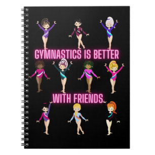 Carnet La Gymnastique Est Mieux Avec Les Amis Neon