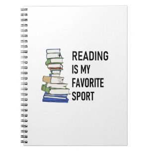 Carnet La lecture est mon sport préféré