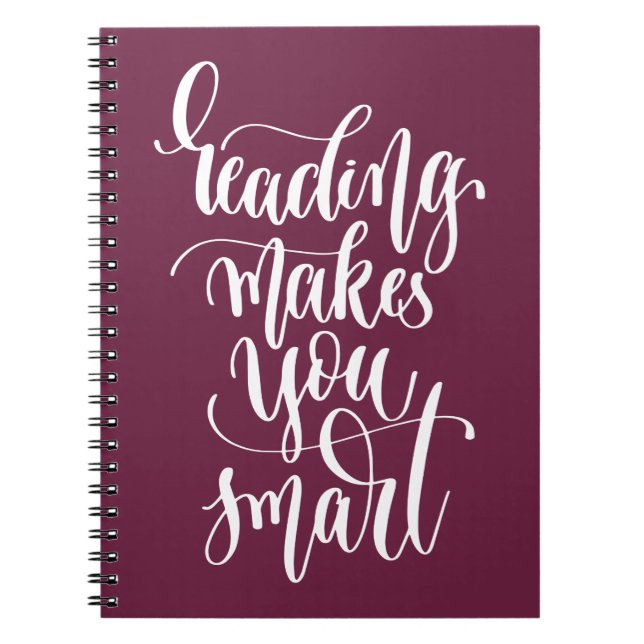 Carnet La lecture vous rend futés (Devant)