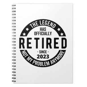 Carnet La Légende A Officiellement Retraité, Retraité 202