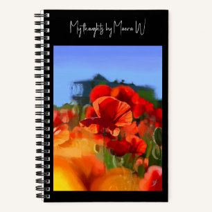 Carnet La Maison du Coquelicot - Personnalisable Artistiq