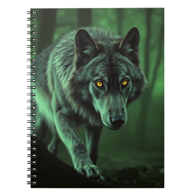 Carnet "La Majesté du Sauvage : l'Alpha dans la forêt" (Devant)