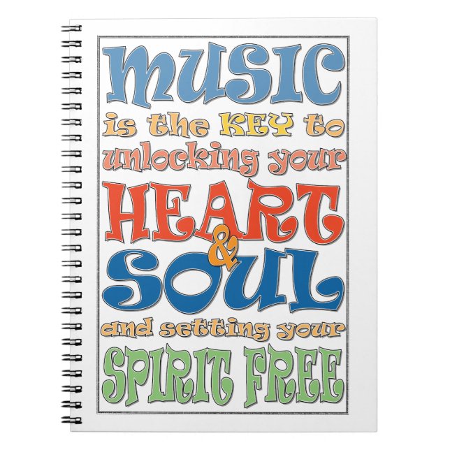 Carnet La musique est la clé (Devant)