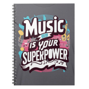 Carnet La musique est votre super-pouvoir