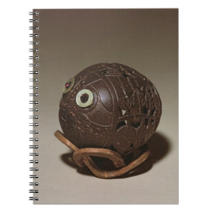 Carnet La noix de coco a sculpté dans un visage, c.1895