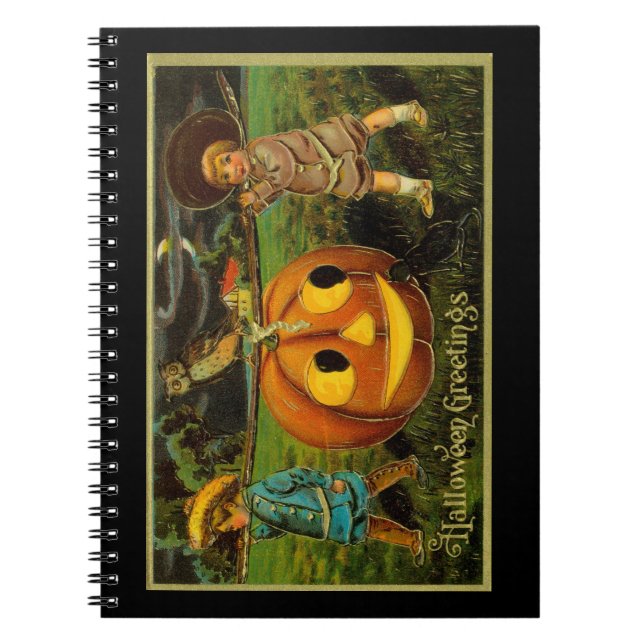 Carnet La Nuit de la récolte des citrouilles d'Halloween  (Devant)