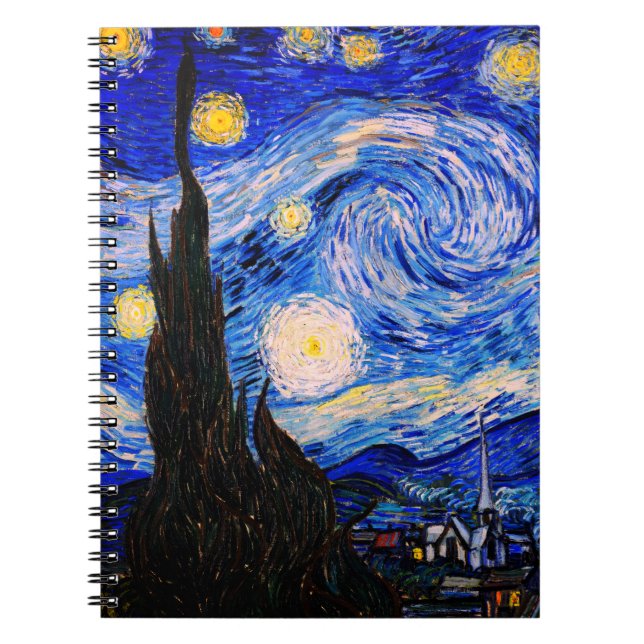 Carnet La nuit étoilée par Vincent Van Gogh (Devant)